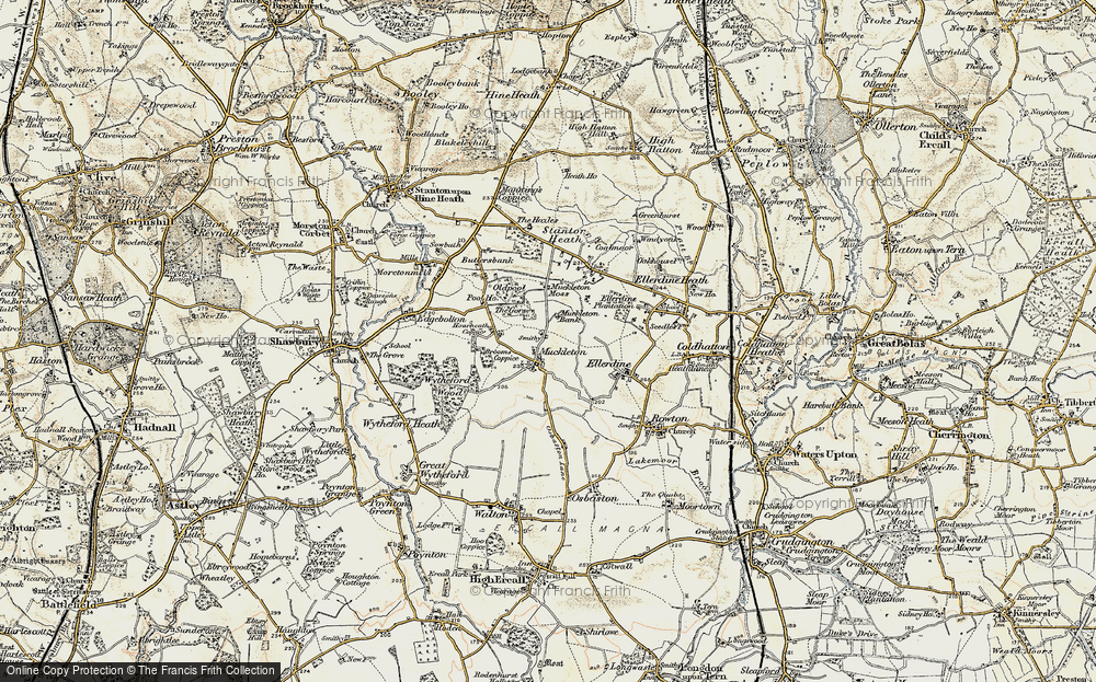 Old Map of Muckleton, 1902 in 1902