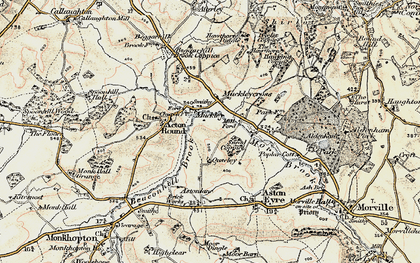 Old map of Muckley in 1902