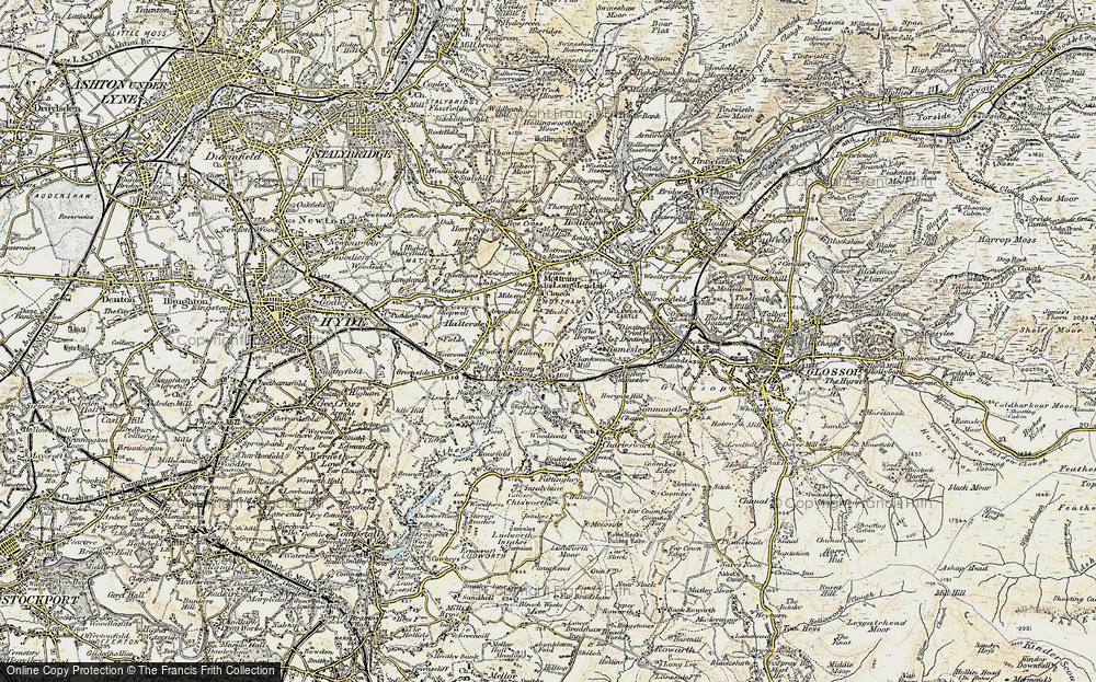 Old Map of Mudd, 1903 in 1903