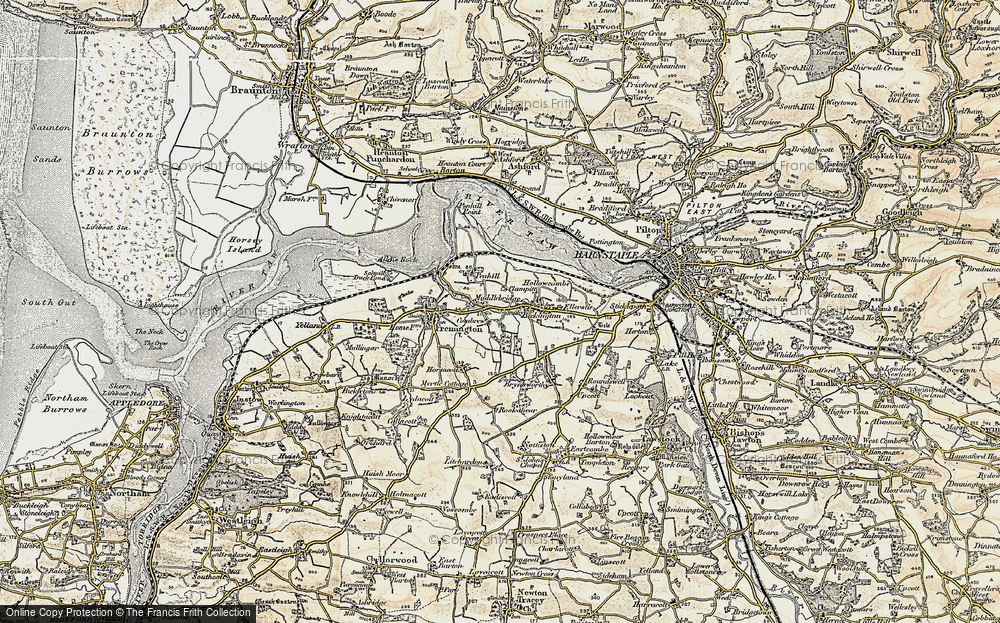 Old Map of Muddlebridge, 1900 in 1900