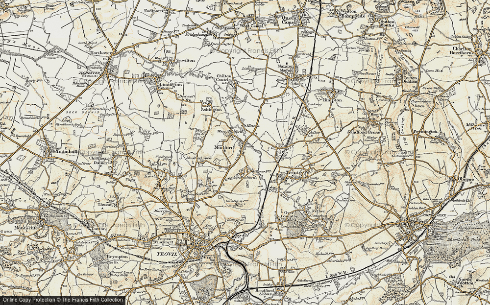 Old Map of Mudford, 1899 in 1899