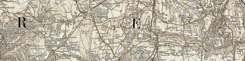 Old map of Mugswell in 1897-1909