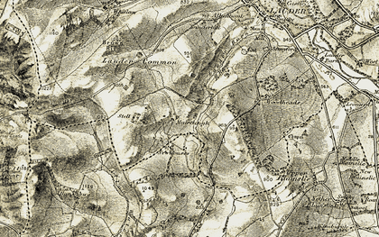 Old map of Muircleugh in 1901-1904