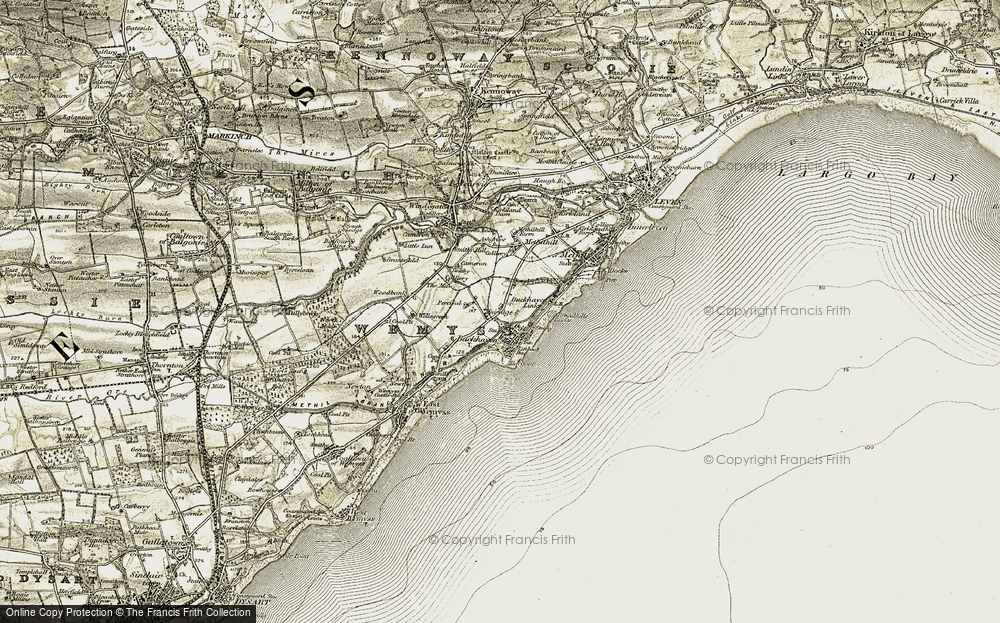 Old Map of Muiredge, 1903-1908 in 1903-1908