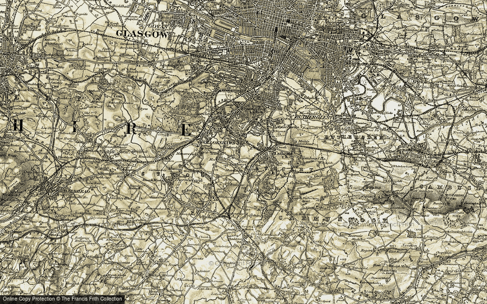 Old Map of Muirend, 1904-1905 in 1904-1905
