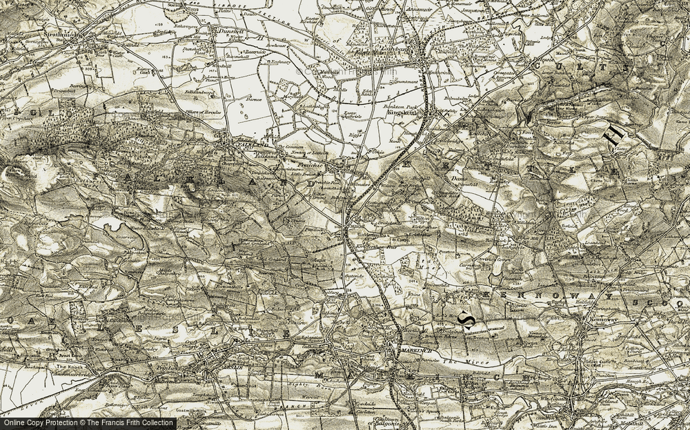 Historic Ordnance Survey Map of Muirhead, 1903-1908