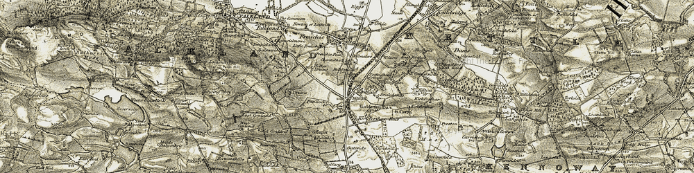 Old map of Muirhead in 1903-1908