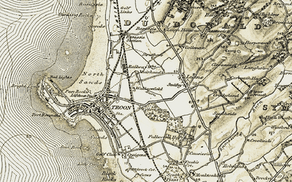 Old map of Muirhead in 1905-1906