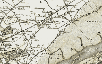 Old map of Muirhouses in 1906-1908