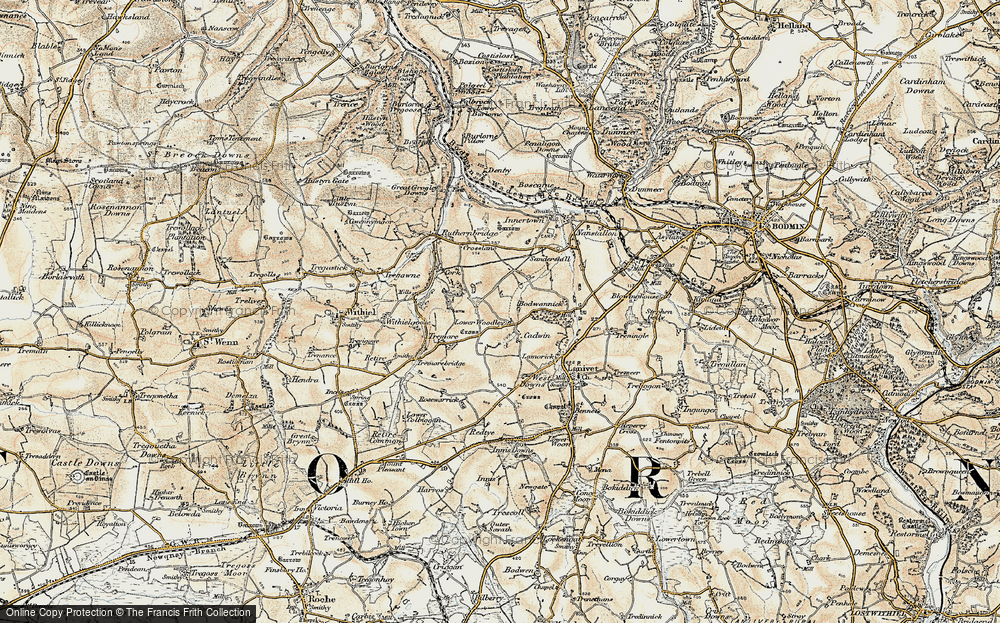 Old Map of Mulberry, 1900 in 1900
