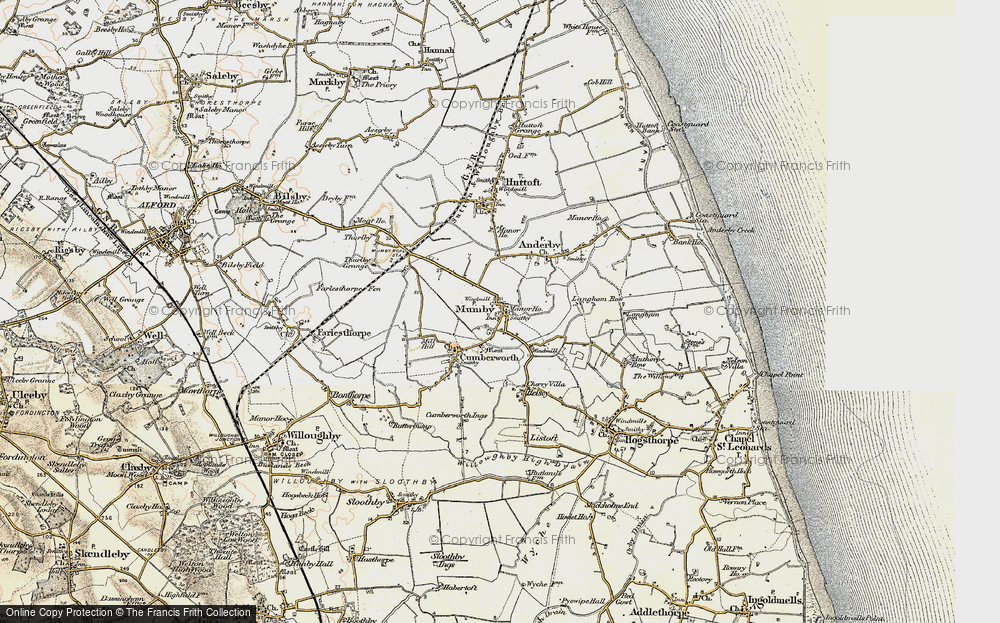 Old Map of Mumby, 1902-1903 in 1902-1903