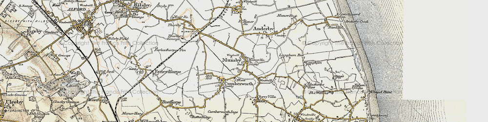 Old map of Mumby in 1902-1903