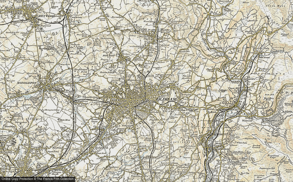 Old Map of Mumps, 1903 in 1903