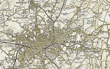 Old map of Mumps in 1903