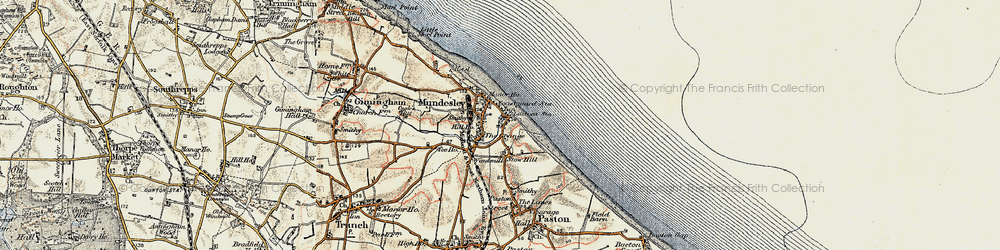Old map of Mundesley in 1901-1902
