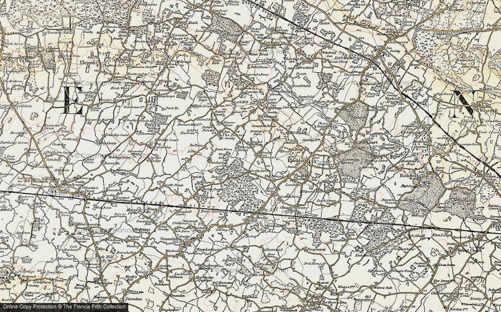 Old Map of Mundy Bois, 1897-1898 in 1897-1898
