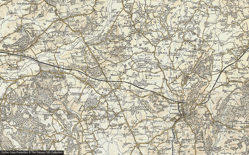 Old Map of Munsley, 1899-1901 in 1899-1901