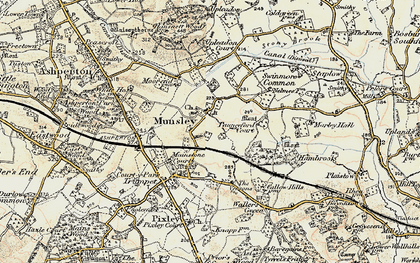 Old map of Munsley in 1899-1901