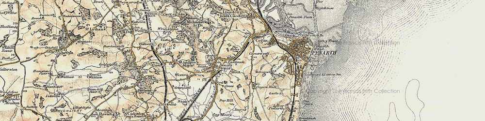 Old map of Murch in 1899-1900