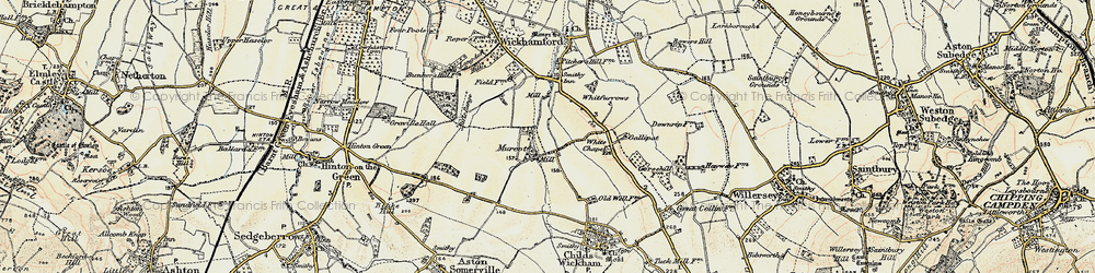 Old map of Murcot in 1899-1901