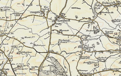 Old map of Murcott in 1898-1899