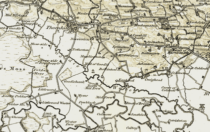 Old map of Murdieston in 1904-1907