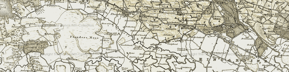 Old map of Murdieston in 1904-1907