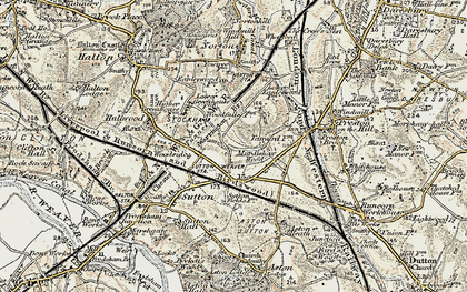 Old map of Murdishaw in 1902-1903