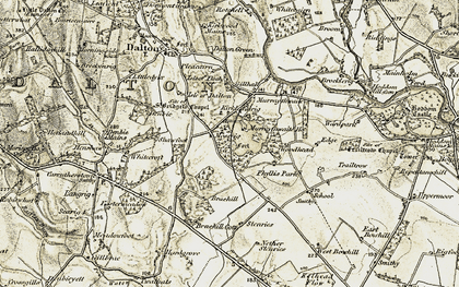 Old map of Braehill in 1901-1904