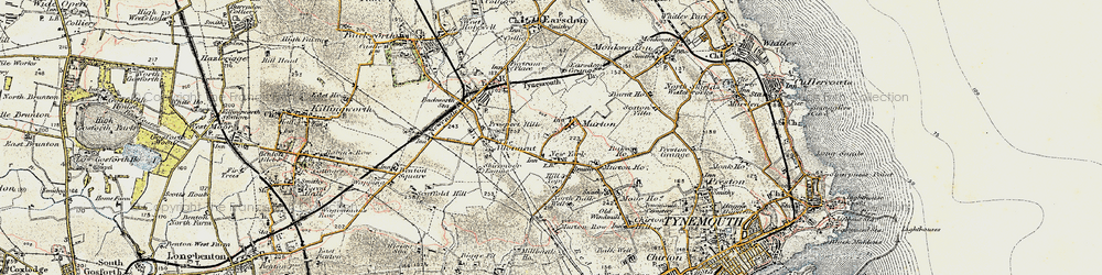 Old map of Murton in 1901-1903