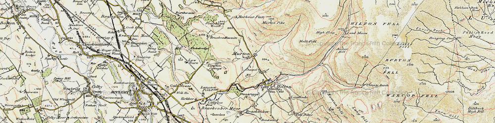 Old map of Murton in 1903-1904