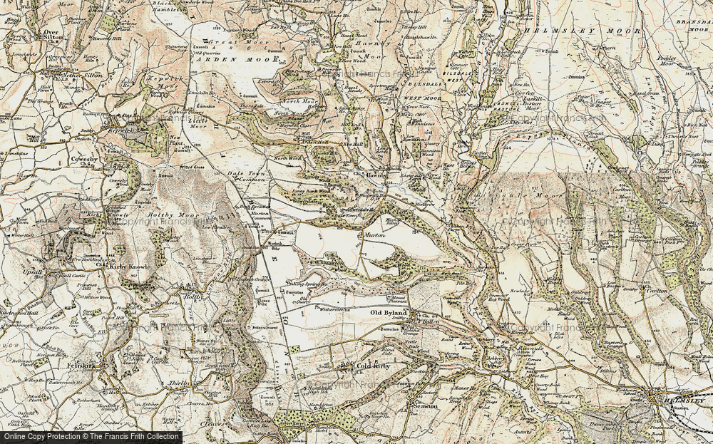 Old Map of Historic Map covering Wethercote in 1903-1904