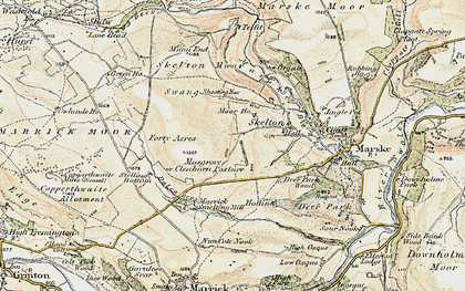 Old map of Musgrove in 1903-1904