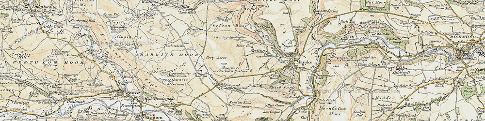 Old map of Musgrove in 1903-1904