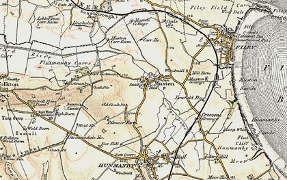 Old map of Muston in 1903-1904