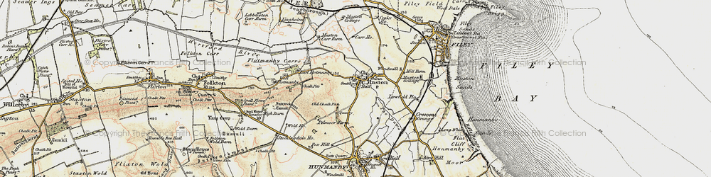 Old map of Muston in 1903-1904