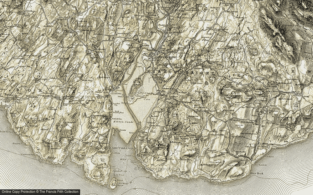 Old Map of Mutehill, 1905 in 1905