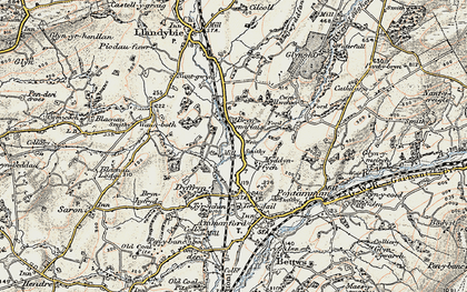 Old map of Brynmarlais in 1900-1901