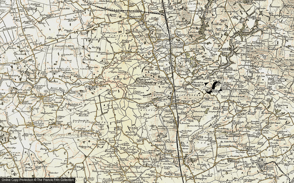 Old Map of Myerscough, 1903-1904 in 1903-1904