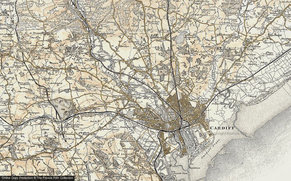 Old Map of Mynachdy, 1899-1900 in 1899-1900