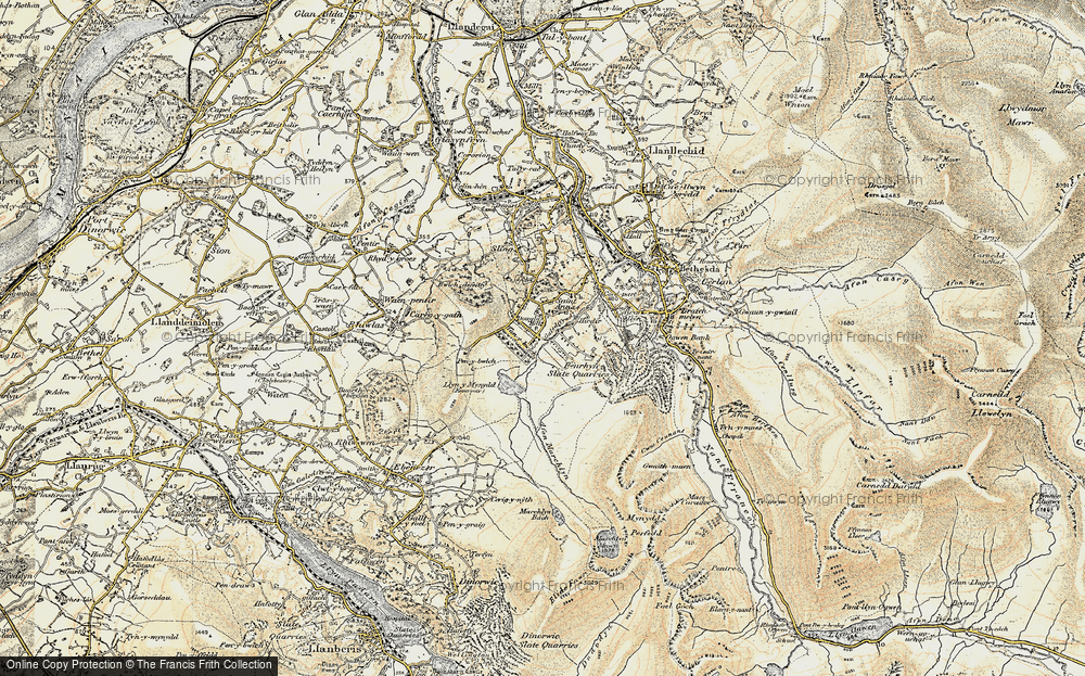 Old Map of Myndd Llandegai, 1903-1910 in 1903-1910