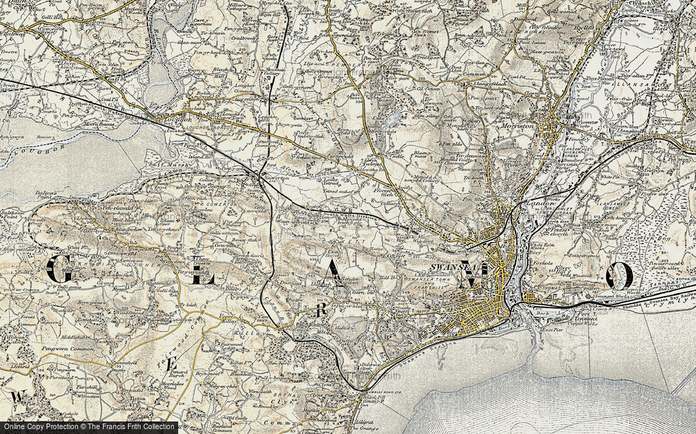 Old Map of Mynydd-bach-y-glo, 1900-1901 in 1900-1901