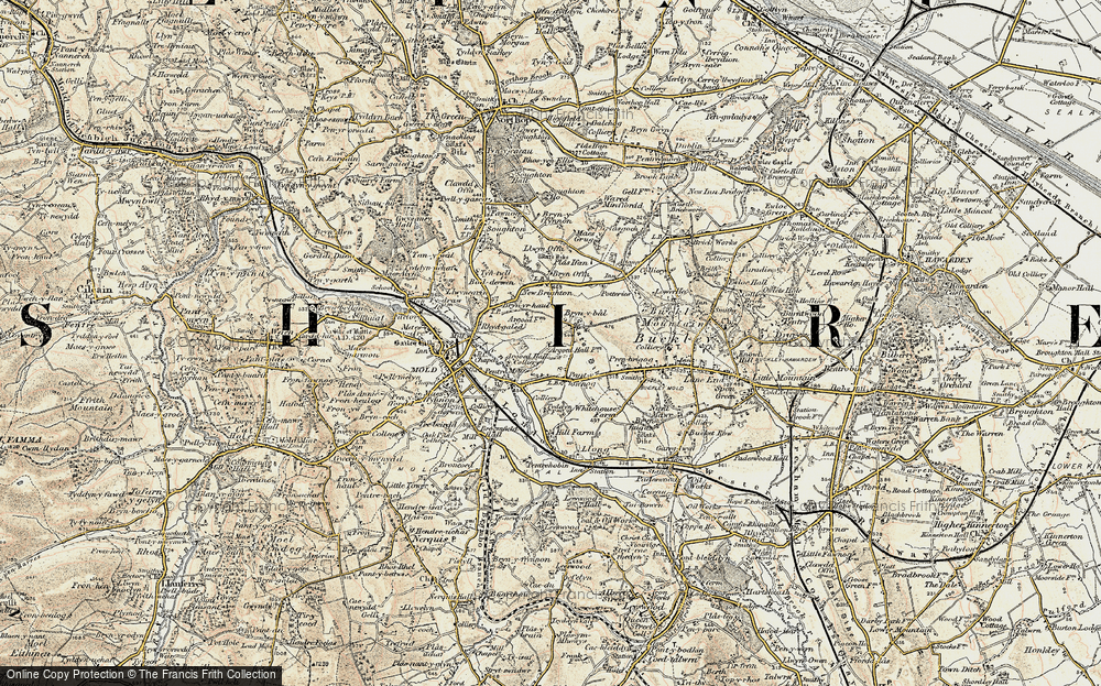 Old Map of Mynydd Isa, 1902-1903 in 1902-1903