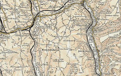 Old map of Mynyddislwyn in 1899-1900