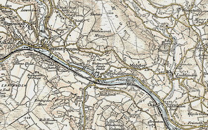 Old map of Mytholmroyd in 1903