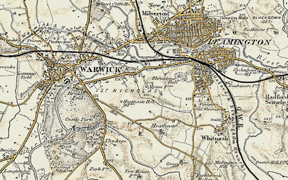 Old map of Myton in 1899-1902