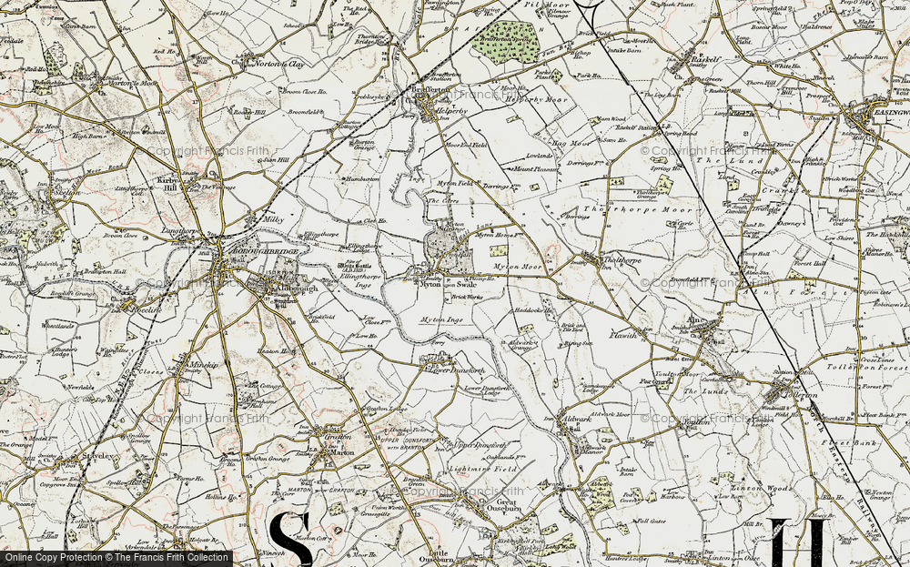 Old Map of Myton Hall, 1903-1904 in 1903-1904