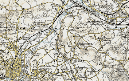 Old map of Nab Hill in 1903