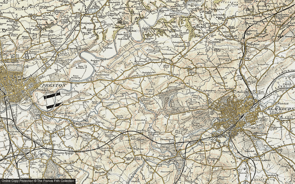 Old Map of Nab's Head, 1903 in 1903