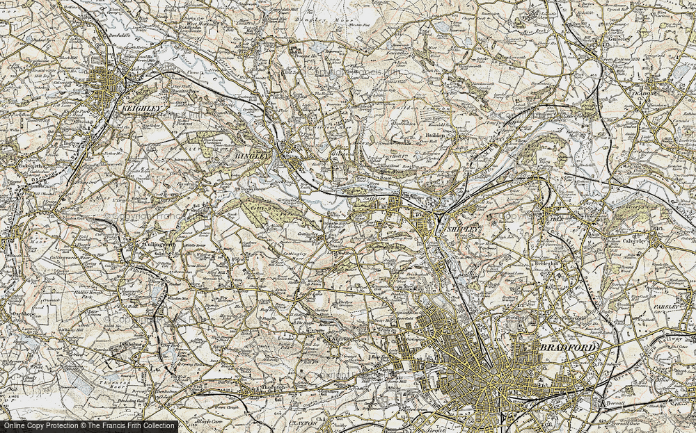 Old Map of Nab Wood, 1903-1904 in 1903-1904